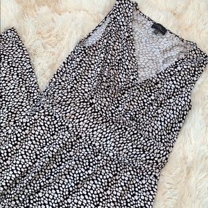 Navy and White Maxi Dress